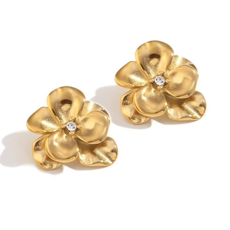 ✨ Golden Blossom Studs
