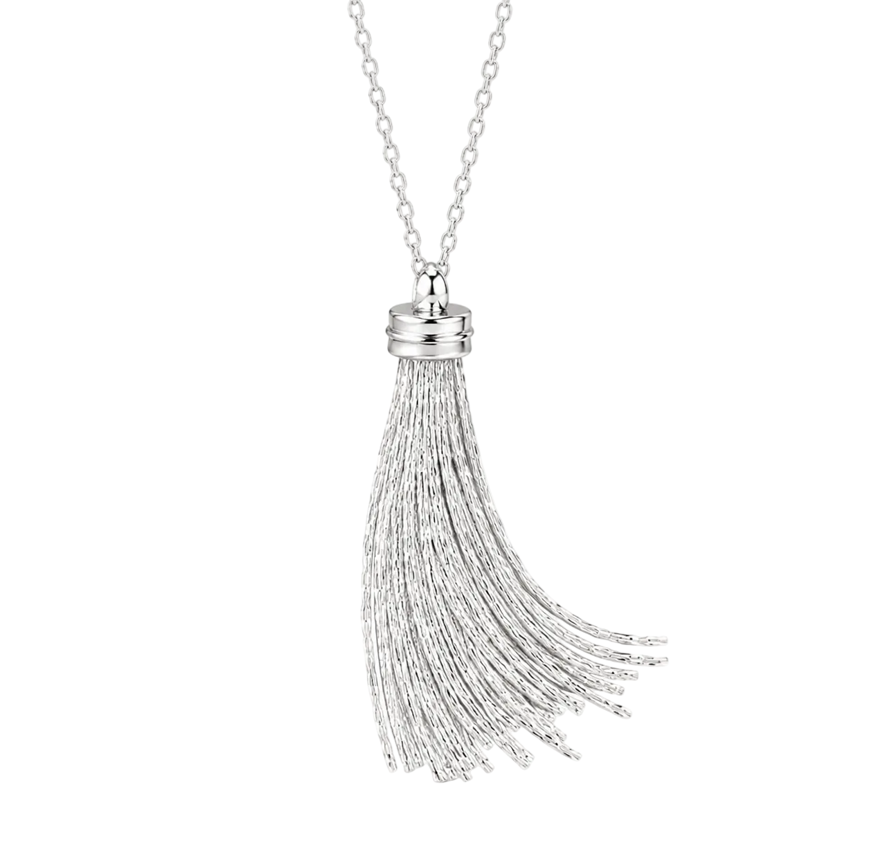 Silver Tassel Necklace