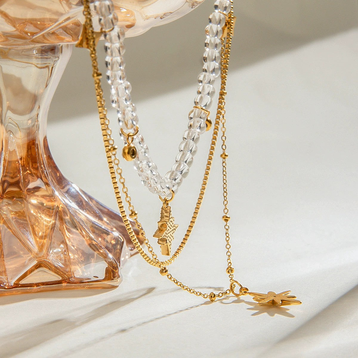Pearl Radiance Trio Necklace