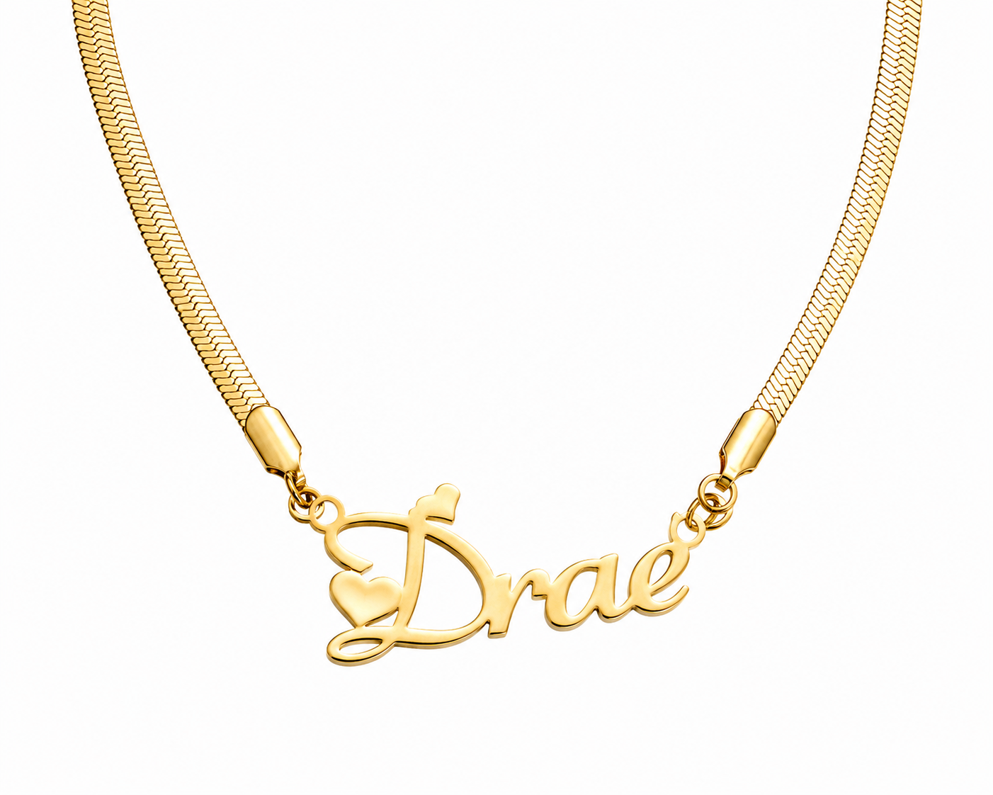 Personalized 4mm Snake Custom Name Necklace