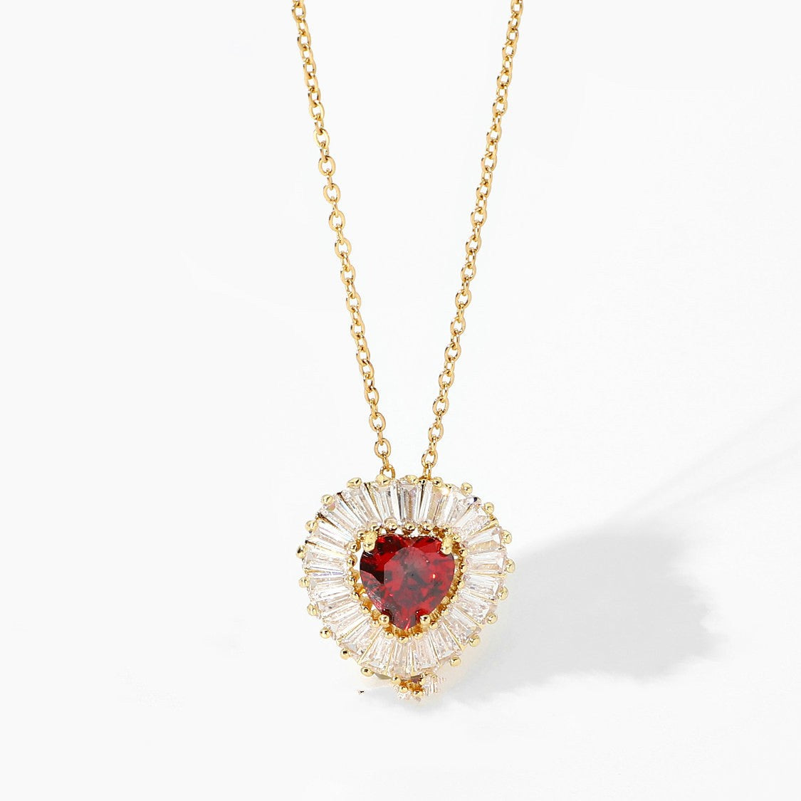 Give Away✨ 18k gold plated Stainless Steel Luxury Pendant Zircon Necklaces with 4 different colours