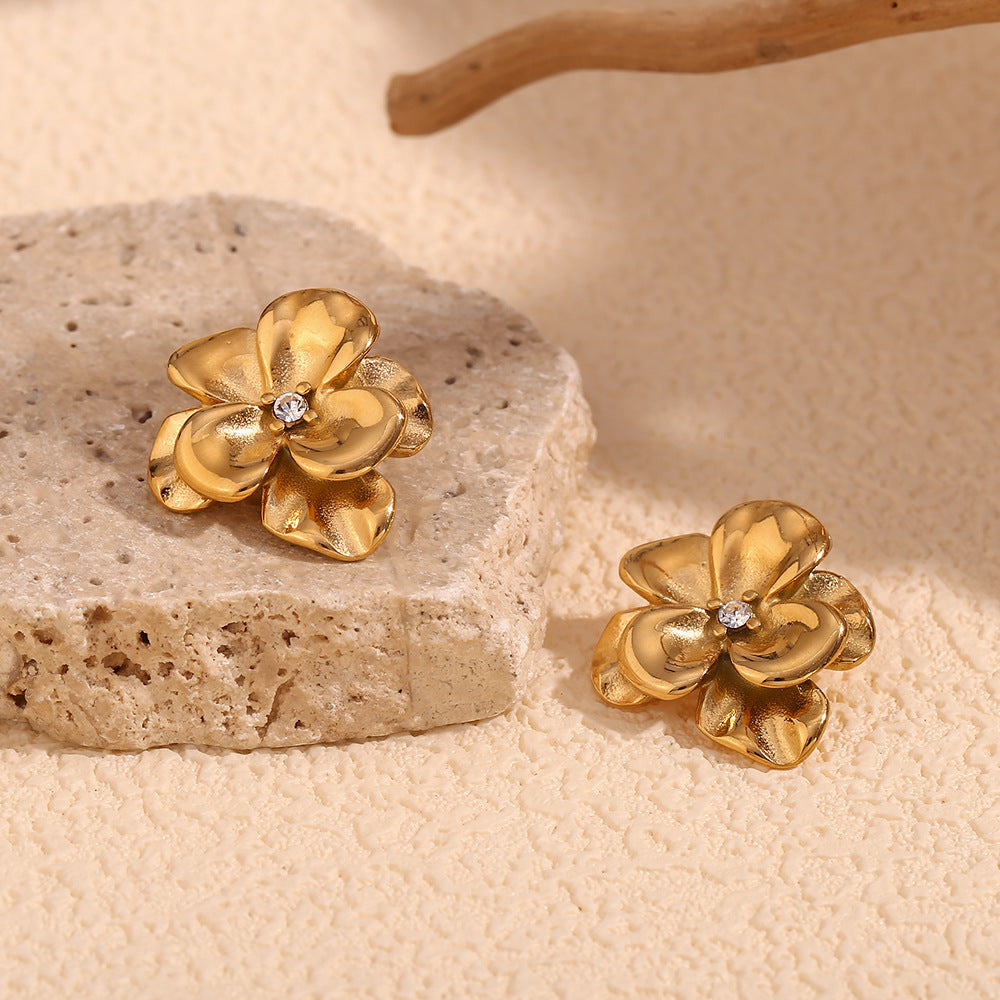 ✨ Golden Blossom Studs