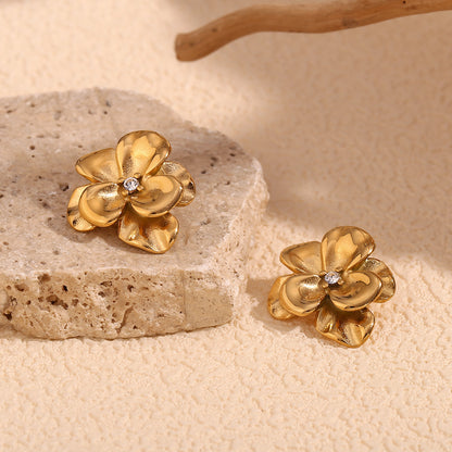 ✨ Golden Blossom Studs