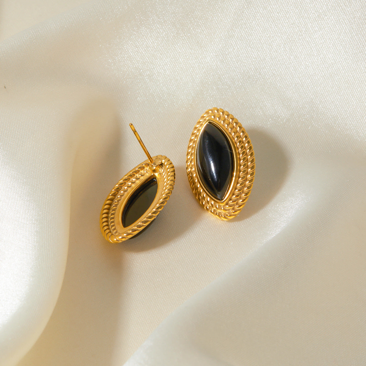 Golden Eclipse Studs
