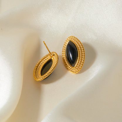 Golden Eclipse Studs