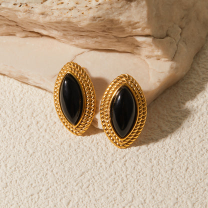 Golden Eclipse Studs
