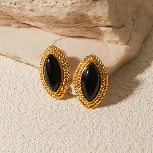 Golden Eclipse Studs