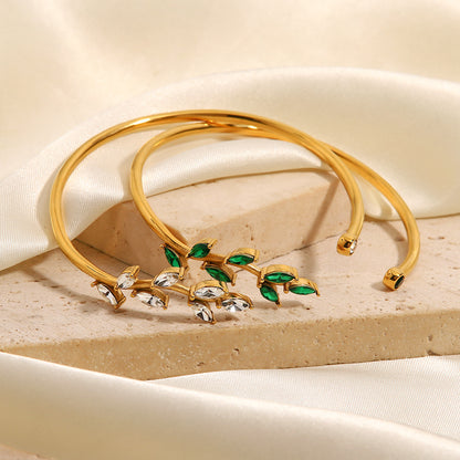 Golden Green Leaflet Bracelet (one left‼️)