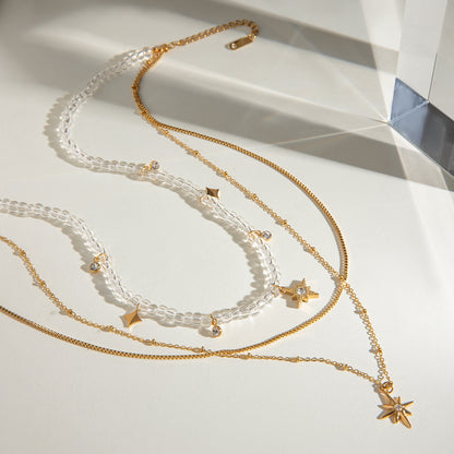 Pearl Radiance Trio Necklace