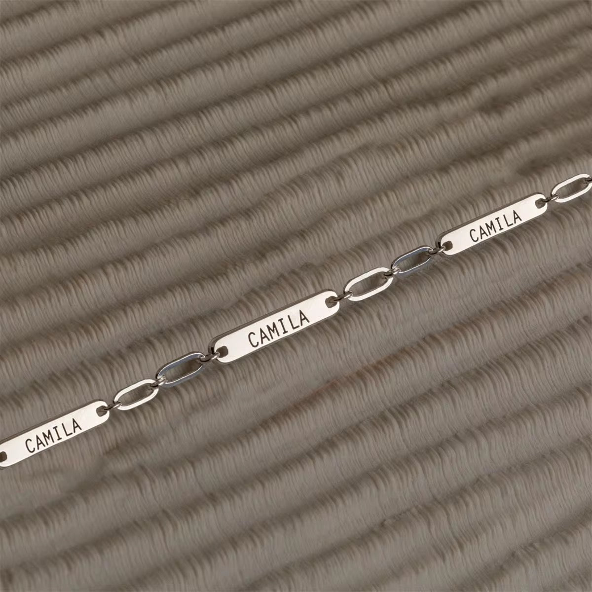 18K Gold Filled Personalized Paper Clip Necklace With Names