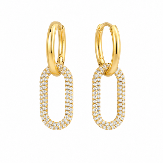 Éclat Oval Earrings