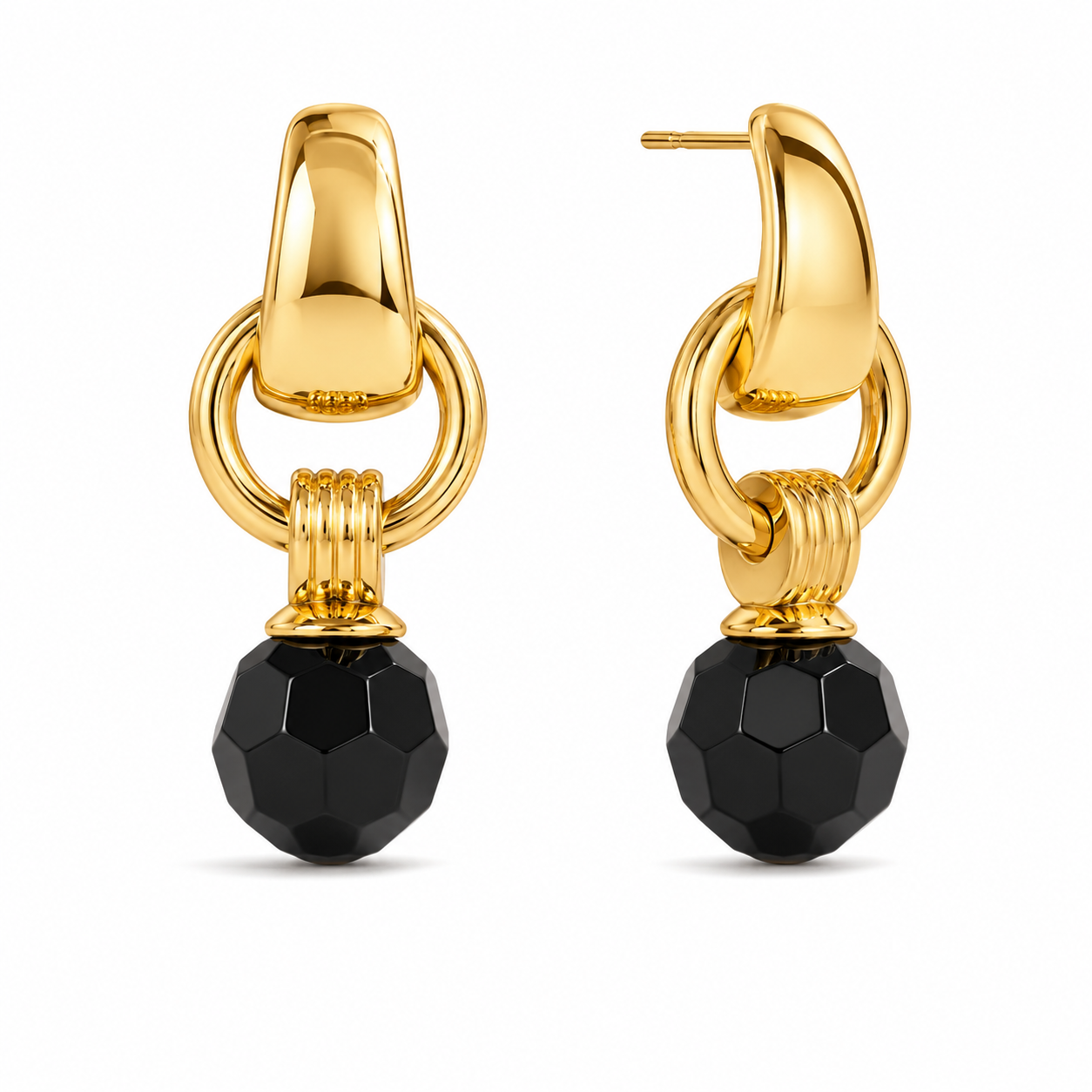 Obsidian Glow Earrings