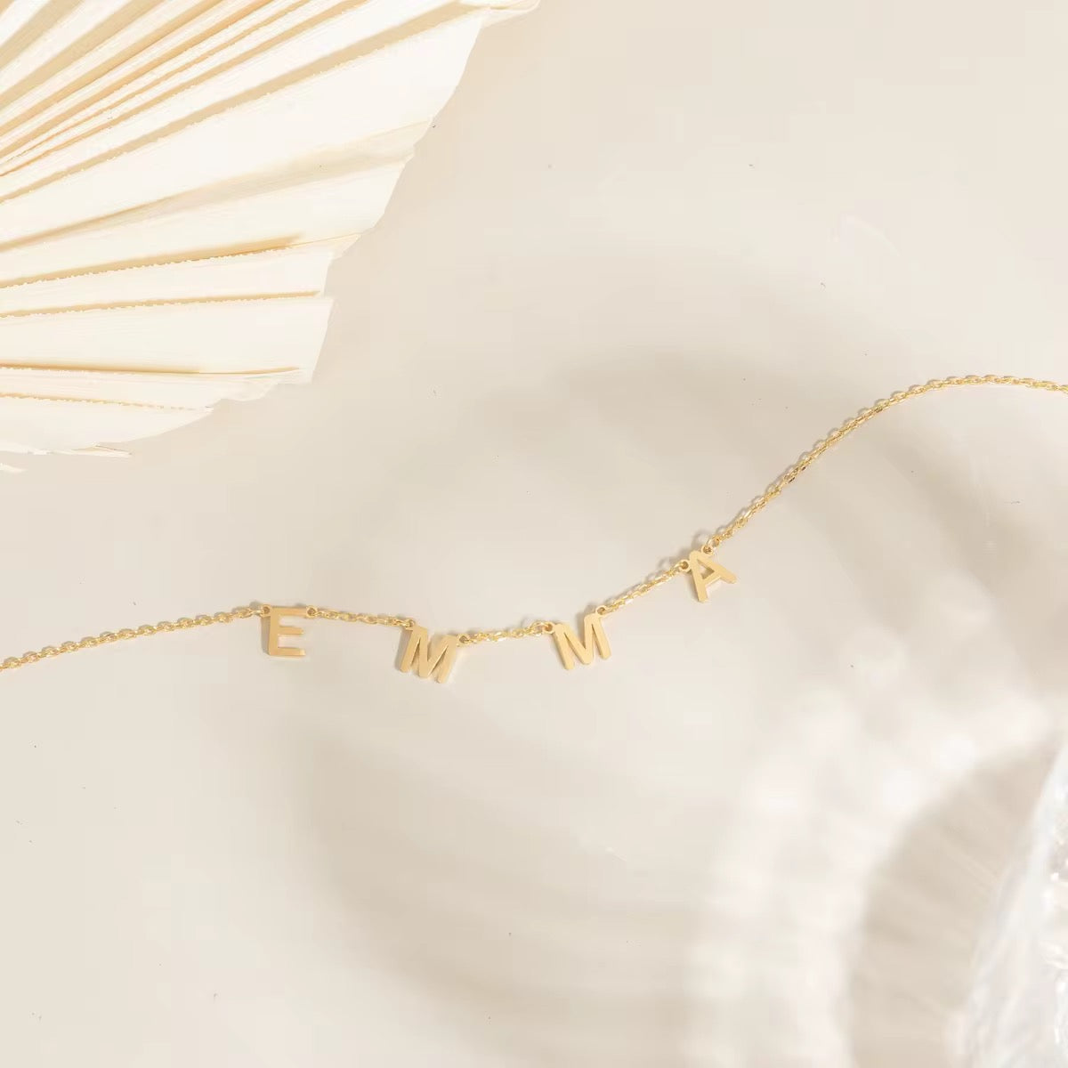 Basic Personalized Custom Name Necklace 18K Gold Filled