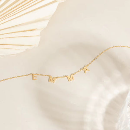 Basic Personalized Custom Name Necklace 18K Gold Filled