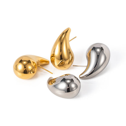 Gold Water-drops Earrings