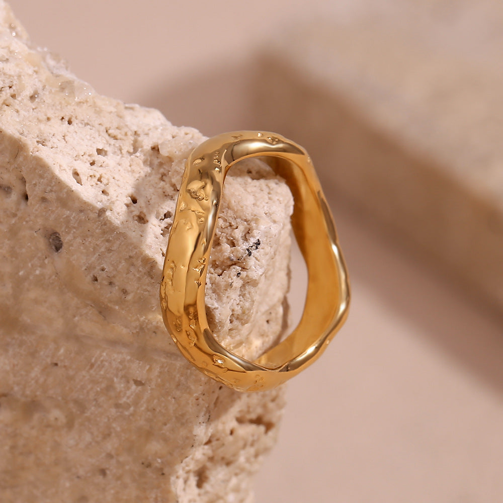 Golden Edge Ring