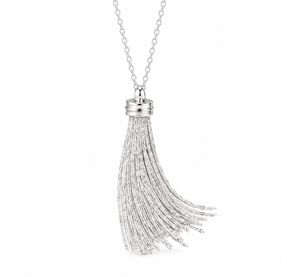Silver Tassel Necklace