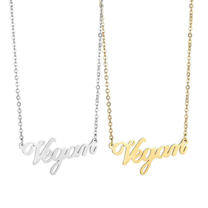 Basic Personalized Custom Name Necklace 18K Gold Filled