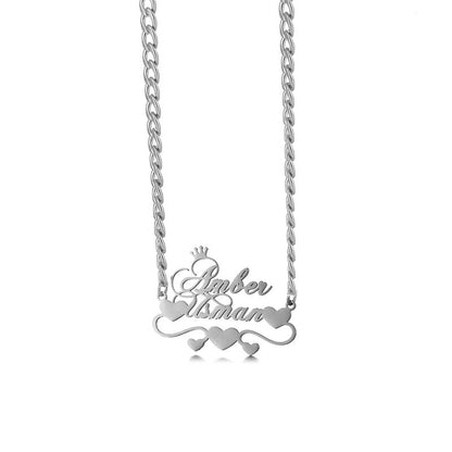Personalized Cuban Chain  Necklace 18K Gold Filled