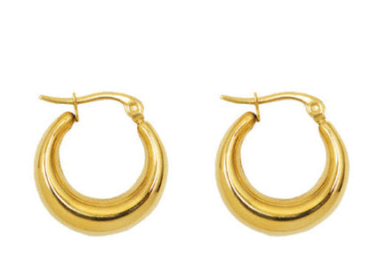 Scaly croissant earrings